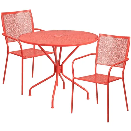 Panini 36 Inch Garden Bistro Table Set with 2 Chairs 