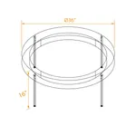  Round Coffee Table Drum Shape 36inch diameter 