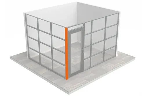  Glass Cubicle Office Panel Connector