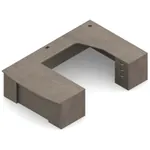 Geneva Cherry Wood Desk 72W x 114D