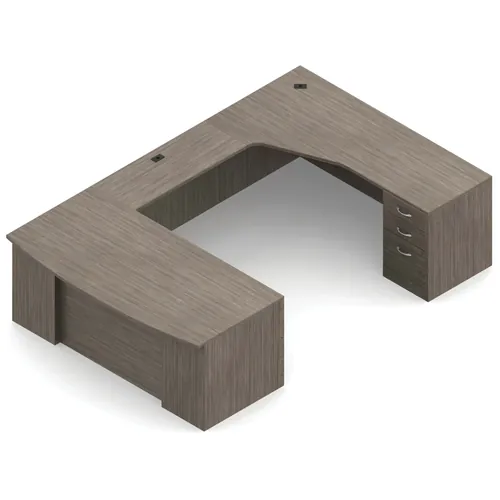 Geneva Cherry Wood Desk 72W x 114D