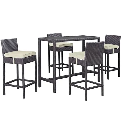 Lona 5 Piece Patio Set 