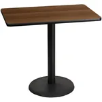 Caravan 30 x 48 Rectangular Pedestal Table 