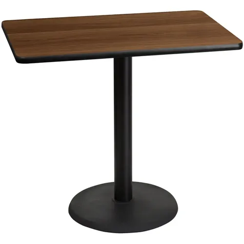 Caravan 30 x 48 Rectangular Pedestal Table 