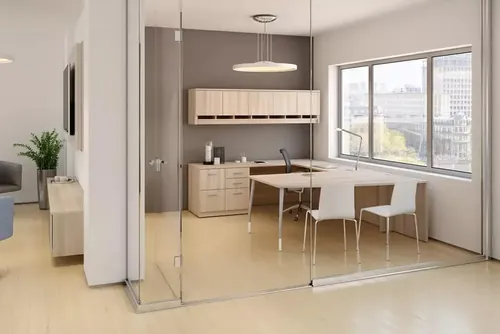 Task Private Office Furniture Set Up 92W x 84D