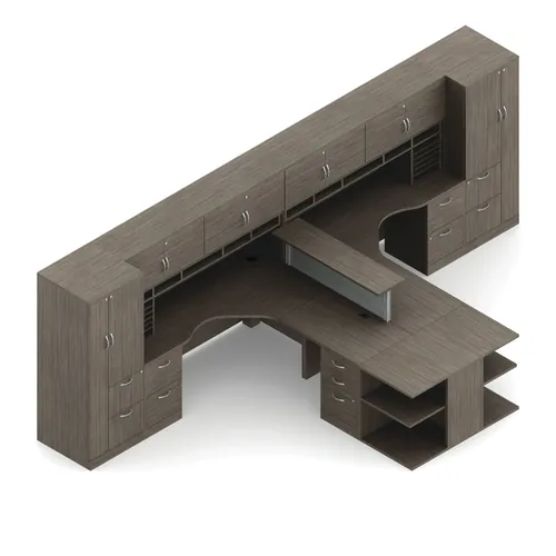 Geneva Desk With Bookcase 