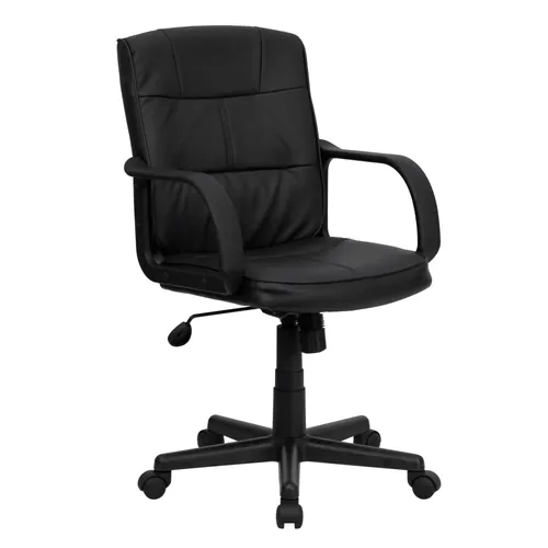Dorado Black Leather Office Chair 