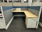 Haworth Compose Maple 6x6 Used Cubicles