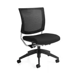 Graphic Armless Mesh Back Office Chair 