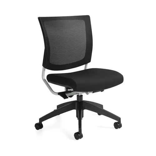 Graphic Armless Mesh Back Office Chair 