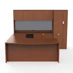 Verona Veneer Executive Office Desks Right 96W x 98D