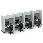  Hoteling Stations 67H 4pack Inline Powered