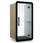  Office Privacy Booth with Glass Back