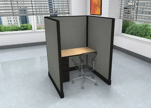 O2 Call Center Cubicles 4x4 67H With Pedestal