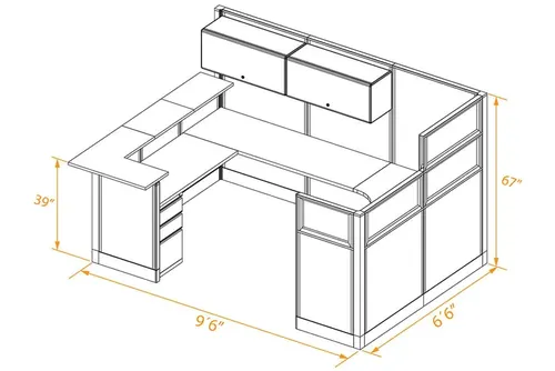  U Shaped Reception Desk Station