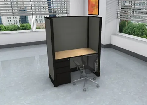 O2 Call Center Cubicles 4x2 67H With Pedestal