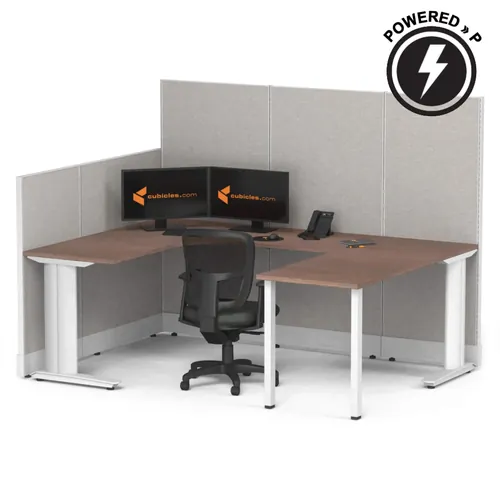  Cubicle Desk U Shaped 1pack Powered