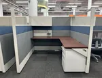Haworth Compose Cherry 6x6 Preowned Cubicles