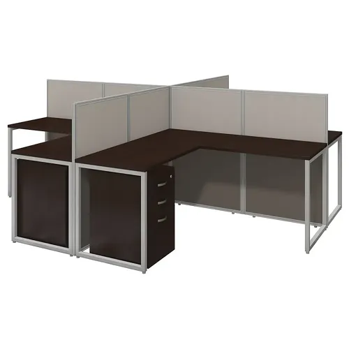  L Shape Desk Cubicles With Storage 60x60