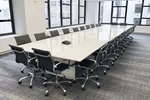 Glass Boardroom Table White