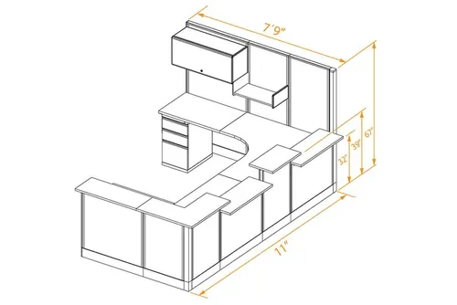  ADA Compliant Reception Desk 