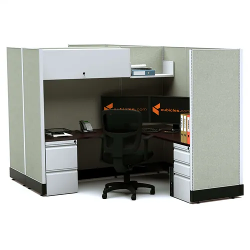  Modular Office Desk Furniture 67H 2pack Cluster Powered 