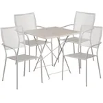 Panini 28 Inch Square Bistro Dining Set with 4 Chairs 