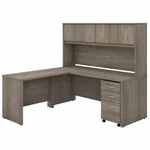 Besto L Shaped Computer Desk with Hutch 71W x 71D
