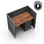  Industrial Office Desk 42H 1pack Fixed Powered