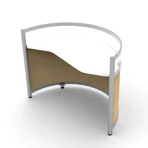 180 Series Half Round Office Desks 48 Dia x 36 H