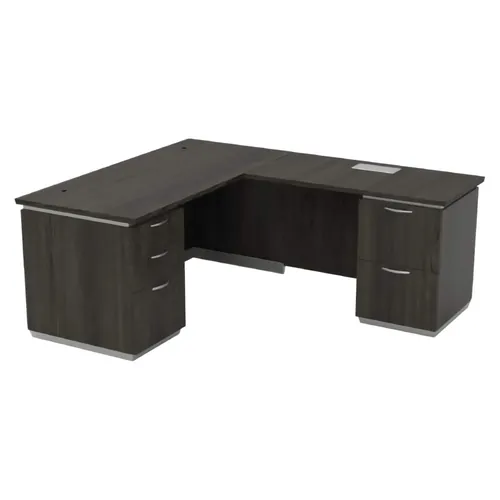 Black Tie Office Desk With Drawers 66W x 78D