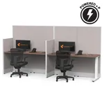  Cubicle Desk Straight 2pack Powered