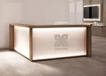 Impress White Reception Desk 