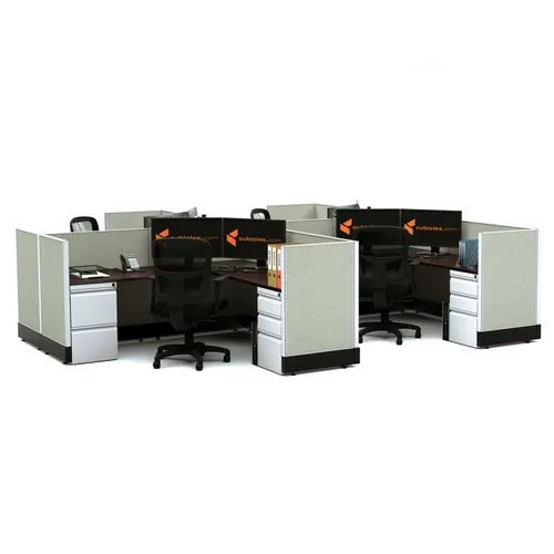  System Furniture 39H 4pack Cluster Powered 