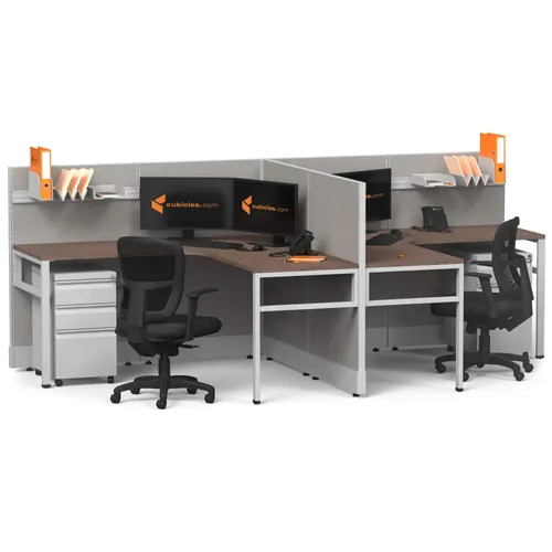 2Pack Office Workstation Powered with Storage