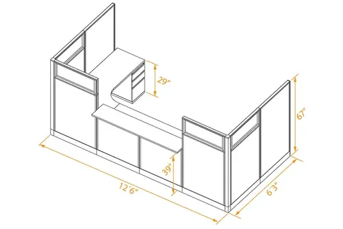  U Shaped Reception Desk For 2