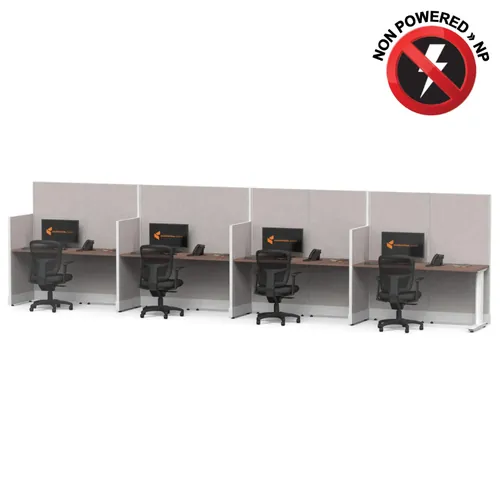  Cubicle Desk Straight 4pack Non Powered