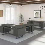 ID1 Industrial L Shaped Desk 2 Piece Set