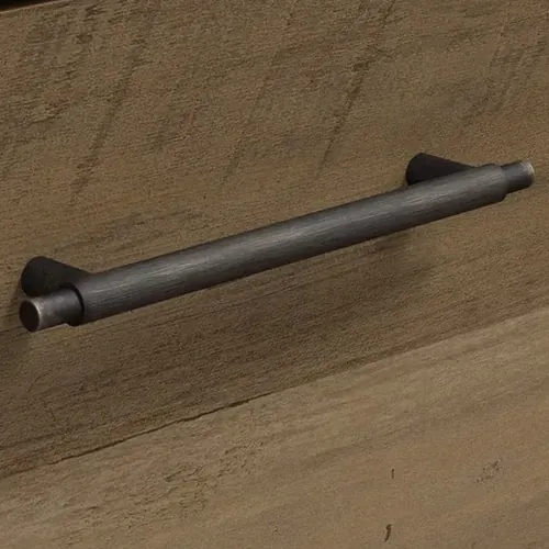  Rustic Style Desk With 2 Drawer Lateral File Cabinet 