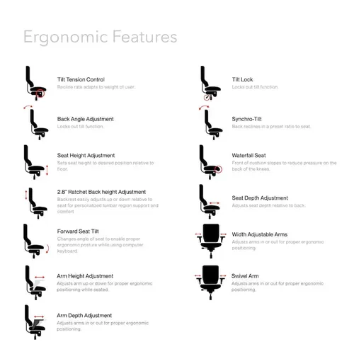  Ergonomic Tall Office Chair 