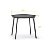  Metal Legs Coffee Table 21 inch Diameter 