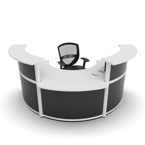 Curved Round ADA Reception Desk 