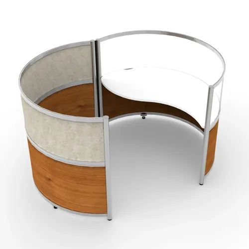 360 Series Oval Office Desk 60 Dia x 49 H