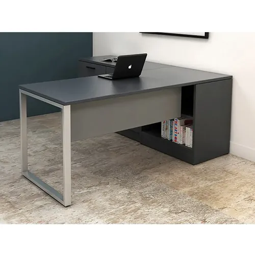 Ezra Grey Office Desk 72W x 72D