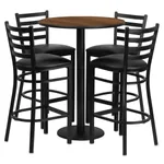 Benedict 30inch Round Pub Table and Chairs Set 